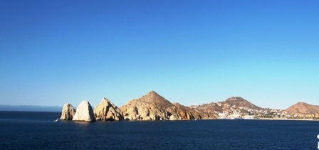 Arriving Cabo San Lucas by ship