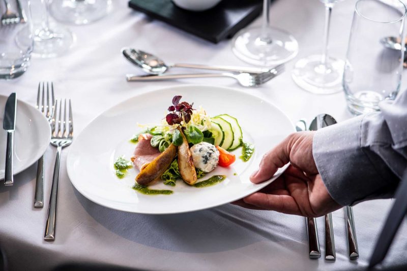 Enjoy specially prepared regional specialties in the main dining room of Avalon Envision. 