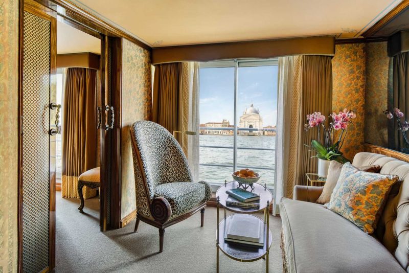 Unwind from your explorations of northern Italy in a suite on S.S. La Venezia