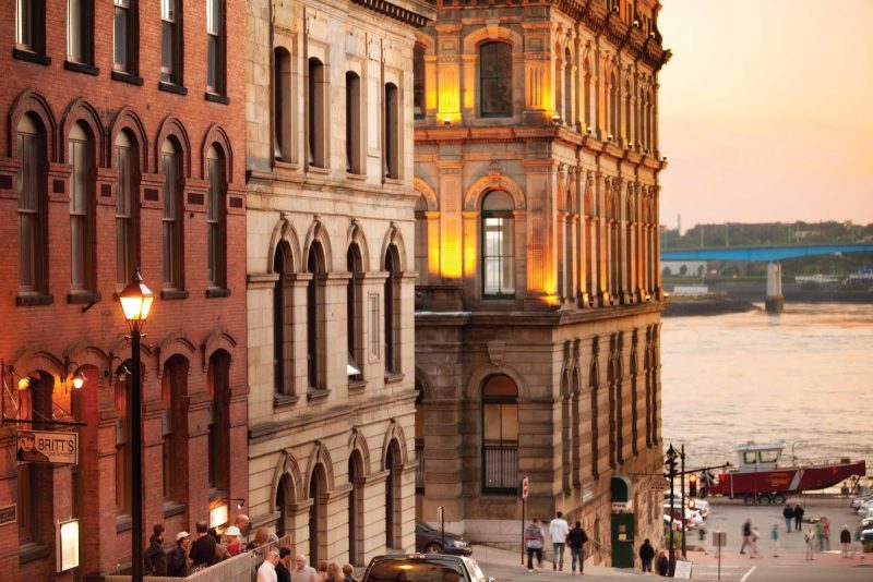 Enjoy early 20th-century architecture and striking views of the bay on Princess Street in Saint John, New Brunswick. 