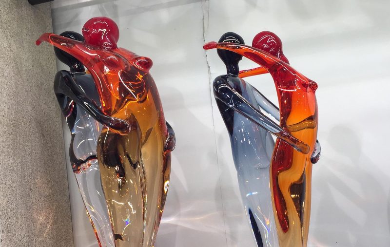 Provocative glassware in a shop window along the Procuratie Vecchie on Piazza San Marco, Venice.