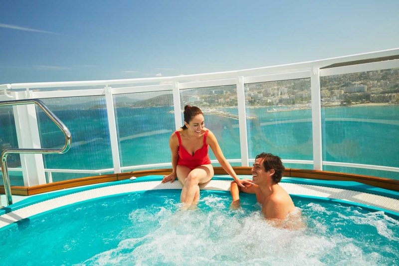Get rejuvenated in the spa of the Serenity Adult Only Retreat during your Carnival cruise.