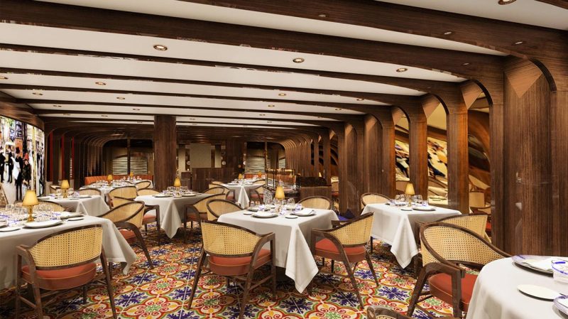 Sel de Mer, one of the new dining experiences on Holland America’s Koningsdam.