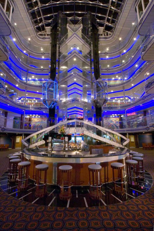 A look at the atrium aboard Carnival Fantasy.