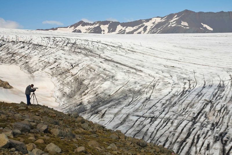 Get incredible views of Iceland's stunning landscape and Jokulsarlon glacier by hiking up a surrounding hilltop on a Lindblad Expeditions adventure.
