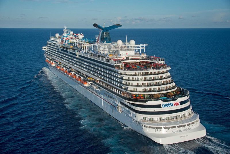 The 3,960-passenger Carnival Horizon sails to the Eastern and Southern Caribbean.