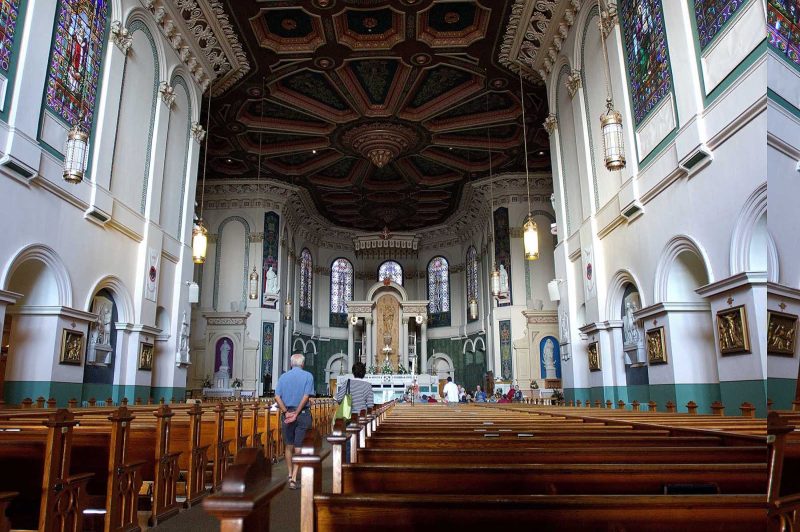 Inside the Basilica Cathedral of St. John the Baptist in St. John's, capital of Newfoundland and Labrador. 