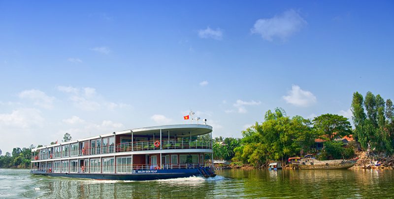 Avalon Siem Reap cruises through Vietnam and Cambodia along the Mekong River. 