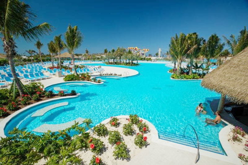 The Oasis Lagoon features the Caribbean's largest freshwater pool.