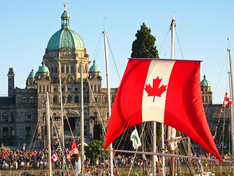 Canada Day at Victoria's Inner Harbour.