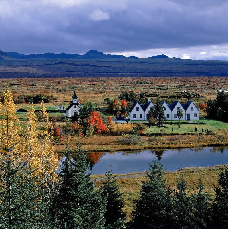 Thingvellir National Park in Iceland is a UNESCO World Heritage site.