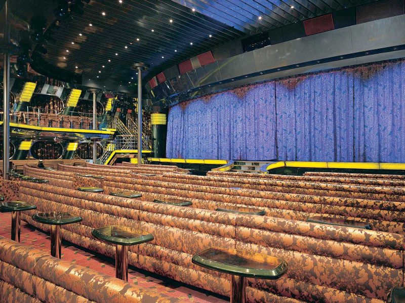 Catch family-friendly shows at the Main Show Lounge onboard Carnival Fascination.