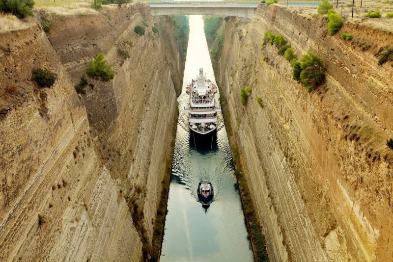 Go places the large ships can't. Cruise the Corinth Canal in Greece on a SeaDream Yacht Club cruise.