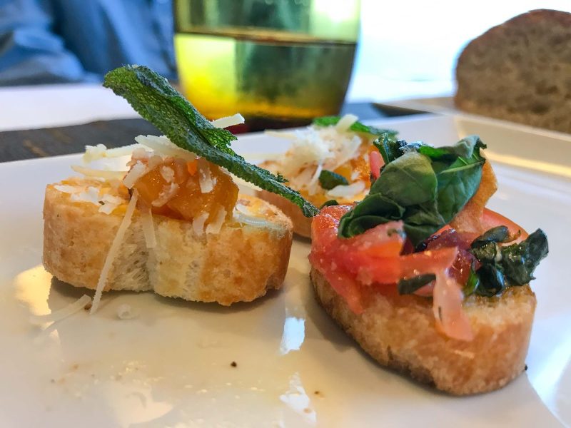 An appetizer dish at the specialty restaurant Canaletto aboard ms Oosterdam.