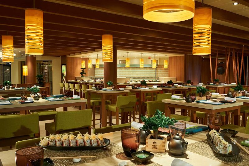 Try some fresh sushi at the Bonsai Sushi Bar on your Carnival Horizon sailing.
