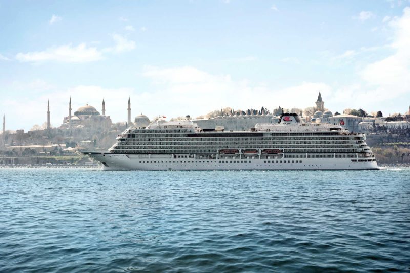 Viking Star cruises through the waters of Istanbul.