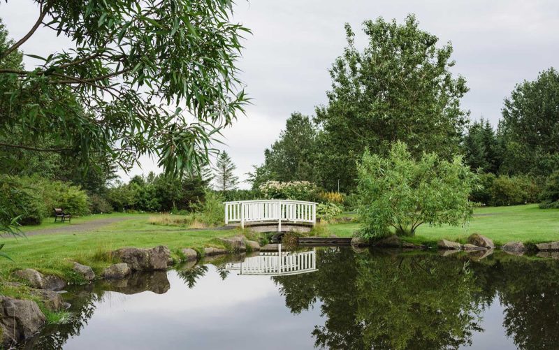 Stroll through scenic parks during your cruise to Iceland.