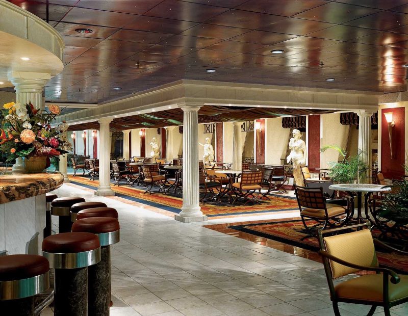 The promenade aboard Carnival Fantasy.
