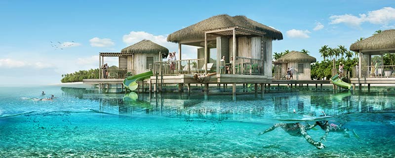Overwater cabanas will be available to rent starting in December 2019.