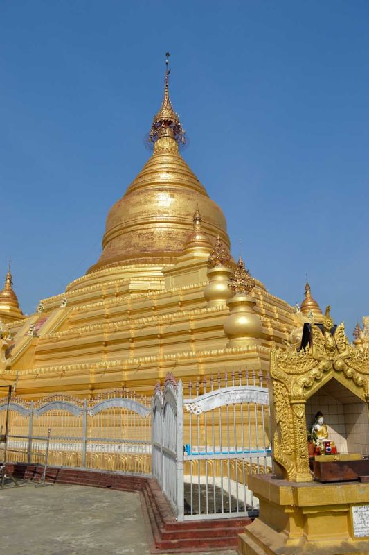 The Great Dagon Pagoda or Golden Pagoda (officially the Shwedagon Zedi Daw) is a dazzling gilded pagoda and stupa 325 feet in height in Yangon.