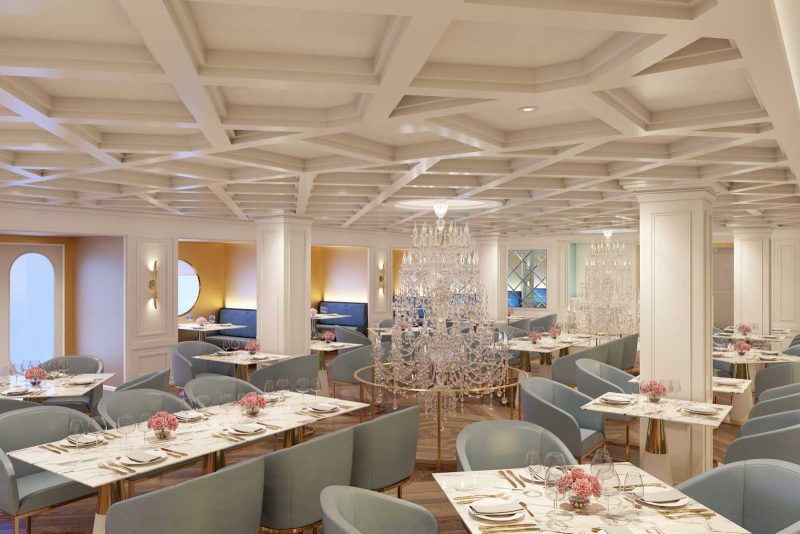 The specialty French restaurant Le Bistro is the most elegant and formal restaurant in the Norwegian fleet. 