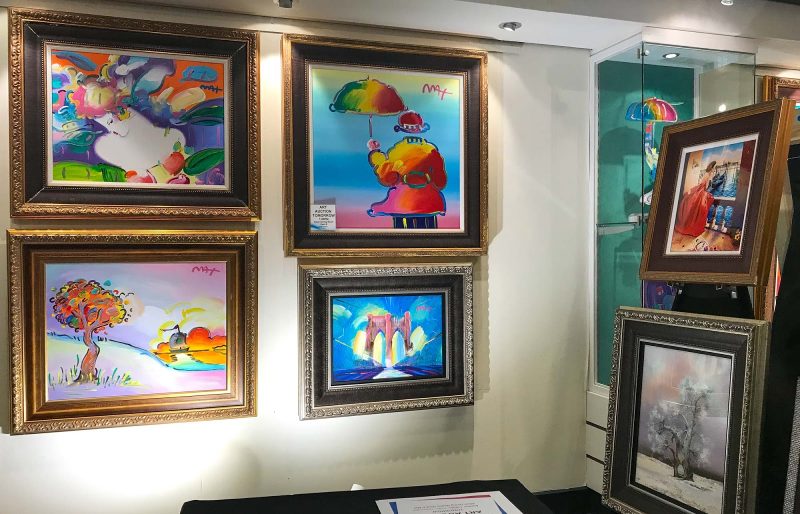 Peter Max is among the artists highlighted in the Art Gallery aboard Norwegian Jade.
