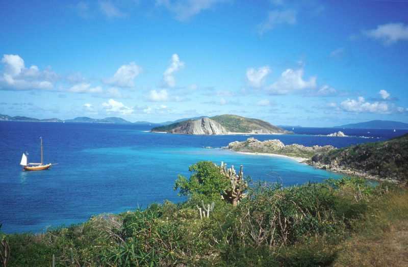 View of Peter Island in the British Virgin Islands.