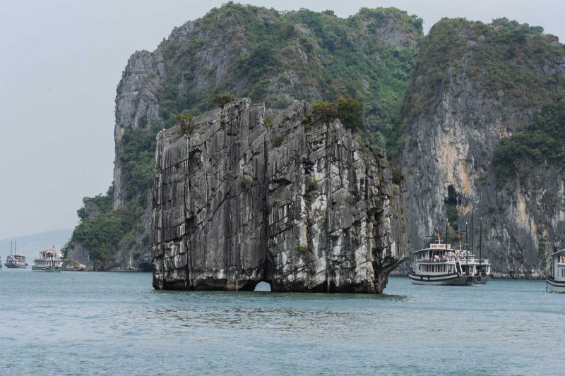 See the mesmerizing limestone rock outcroppings in Ha Long Bay during a Ponant cruise of Vietnam.