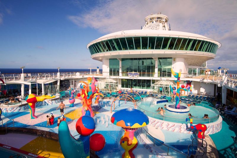 The H2O Zone waterpark is a favorite with kids on Freedom of the Seas.