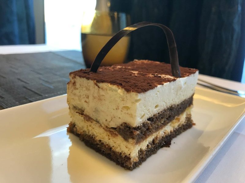 A specialty dessert at Italian dining venue Canaletto on ms Oosterdam.