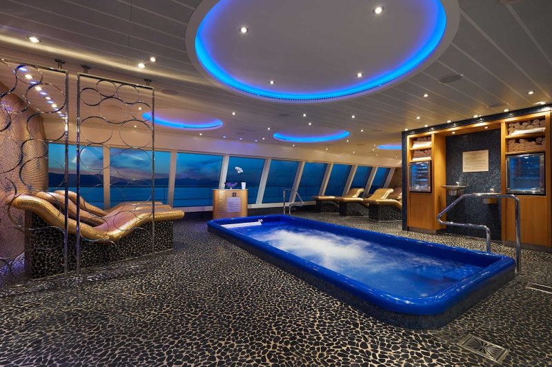 Unwind at the Thermal Suite in the Cloud9 Spa on Carnival Horizon.