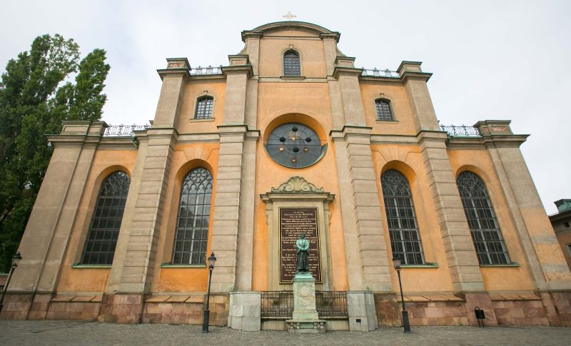 The historic city church in Gamla stan, the old town in central Stockholm.