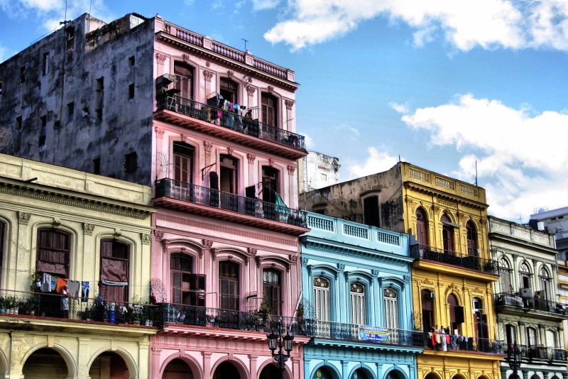 Classic Cuban apartment dwellings in Havana.