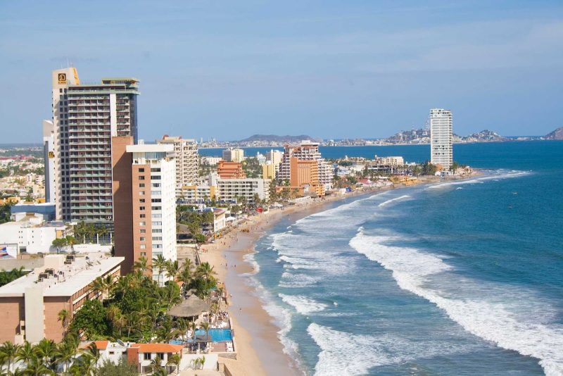 Playa Sabalo in Mazatlan, Mexico.