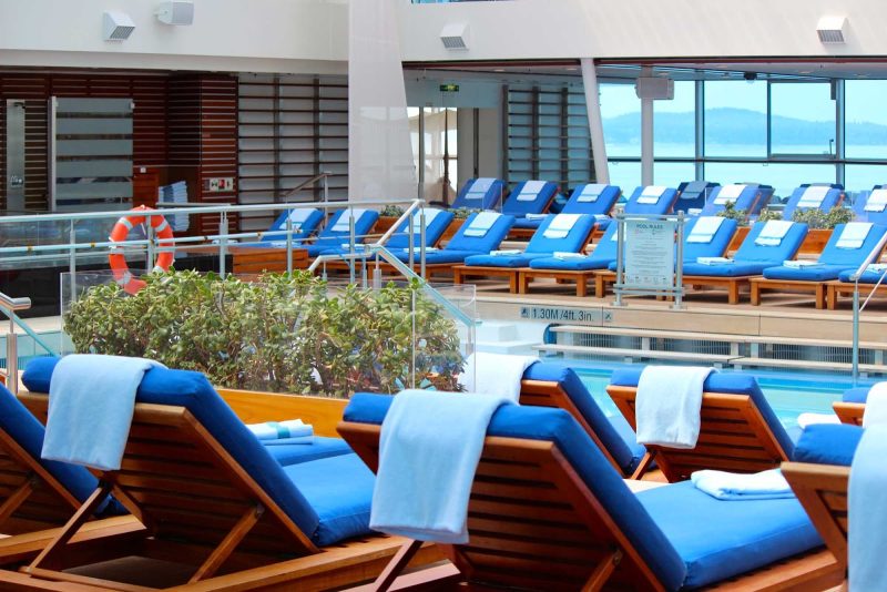 The Solarium Pool aboard Celebrity Solstice.