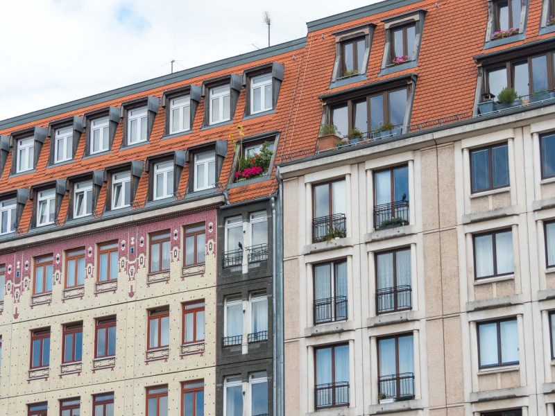 Some of the distinctive architecture in downtown Berlin.