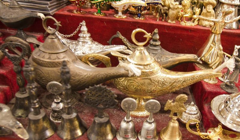 Do not rub the magic lanterns! At the Grand Bazaar in Istanbul.