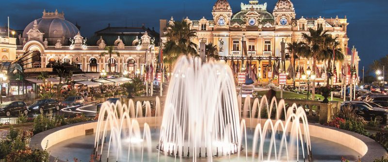 Monte Carlo dazzles at night.