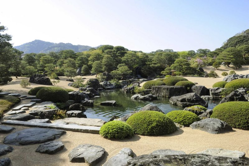 Adachi Kenko created the gardens of the Adachi Museum of Art in the hopes that visitors would be "moved by beauty." It's in Yasugi, Japan.