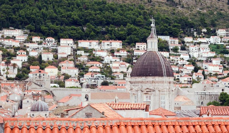 A dome rises from the center of Old Dubrovnik.