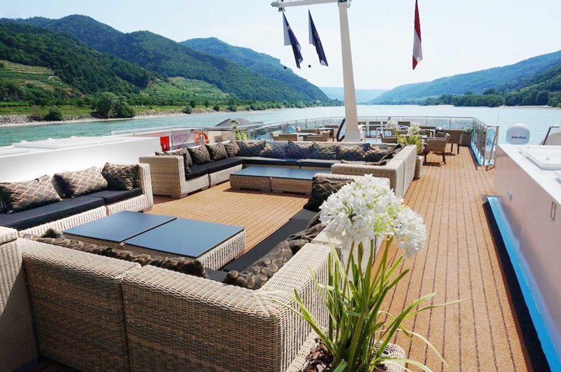 A look at the top deck of AmaSerena, which calls on  Budapest, Vienna and other fairytale destinations. 