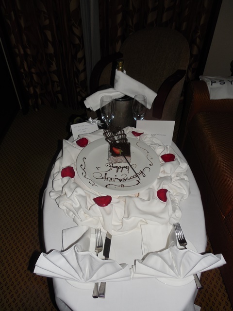Celebrating an anniversary of Silversea Silver Spirit