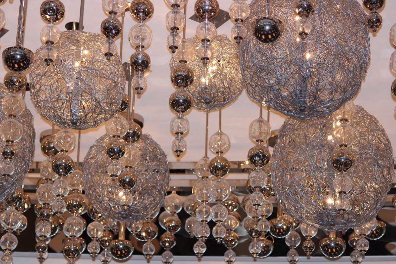 A light fixture aboard Celebrity Solstice.