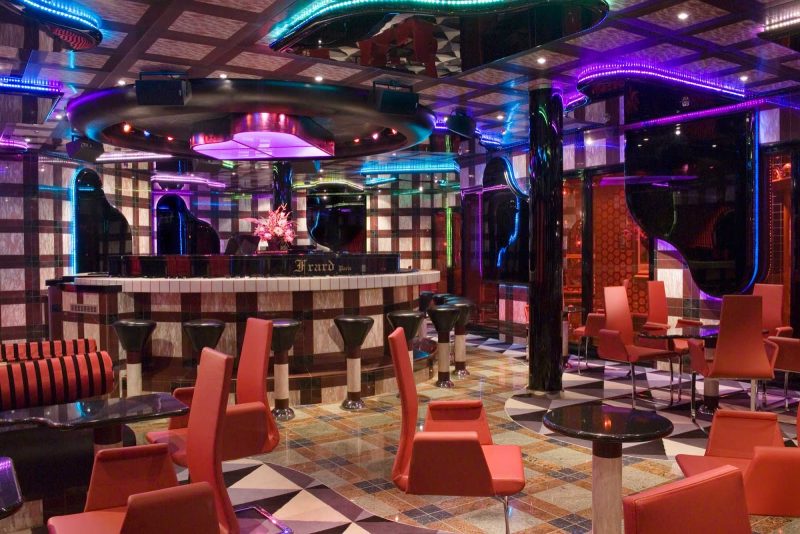 The Grand Piano Bar aboard Carnival Splendor.