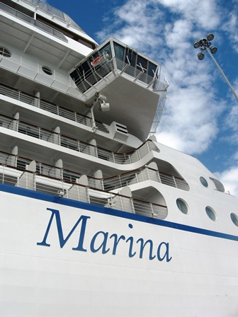 Oceania Mariner during inaugural cruise from Florida to California
