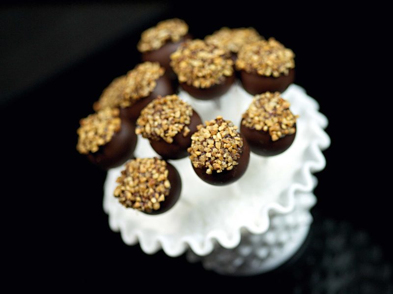 Treat yourself to chocolate love pops with a nut topping on your Princess cruise.