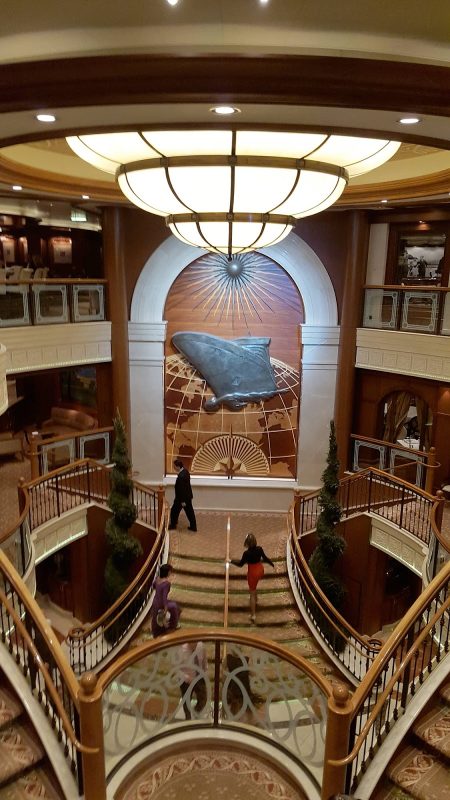 A vertical view of Queen Victoria's Atrium.