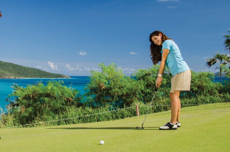 Enjoy a round of golf under sunny skies right along the scenic coastline of St. Thomas.