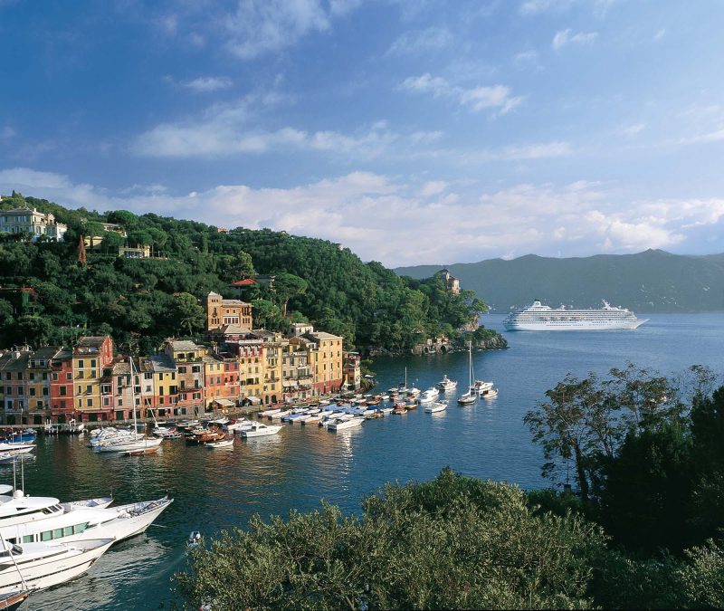 History and beauty meet in lovely Portofino, Italy, during a Crystal Symphony cruise.