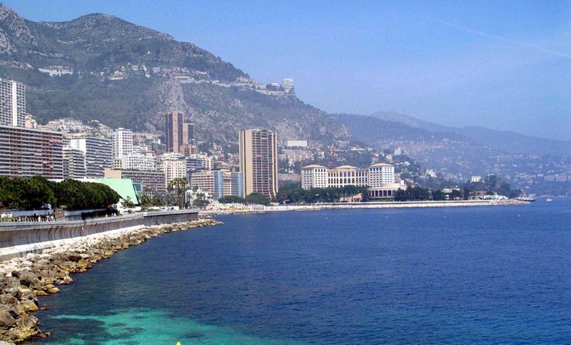 The waterfront of Monte Carlo.